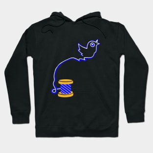 The Unraveling of the Blue Bird App Hoodie